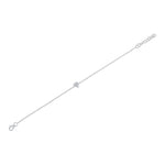 0.05CT 14K W/G DIAMOND PAVE HEART BRACELET