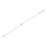0.05CT 14K W/G DIAMOND PAVE HEART BRACELET