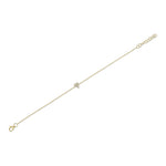 0.05CT 14K Y/G DIAMOND PAVE HEART BRACELET
