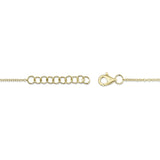 0.05CT 14K Y/G DIAMOND PAVE HEART BRACELET