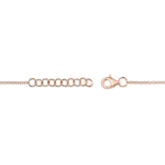 0.05CT 14K R/G DIAMOND PAVE HEART BRACELET