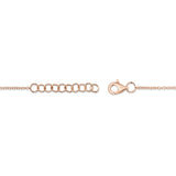 0.05CT 14K R/G DIAMOND PAVE HEART BRACELET