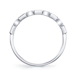0.14CT 14K W/G DIAMOND BAGUETTE BAND