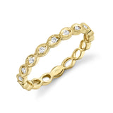0.09CT 14K Y/G DIAMOND LADYS BAND