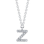 0.04CT 14K W/G DIAMOND NECKLACE - INITIAL Z