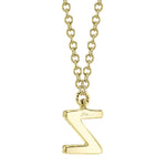 0.04CT 14K Y/G DIAMOND NECKLACE - INITIAL Z