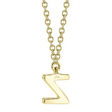 0.04CT 14K Y/G DIAMOND NECKLACE - INITIAL Z