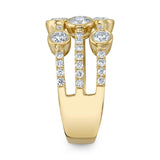1.58CT 14K Y/G DIAMOND BEZEL RING