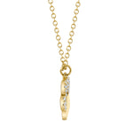 0.09CT 14K Y/G DIAMOND PAW NECKLACE