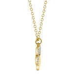 0.09CT 14K Y/G DIAMOND PAW NECKLACE