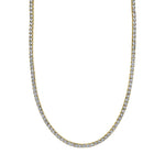 0.95CT 14K Y/G DIAMOND TENNIS NECKLACE