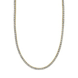 0.95CT 14K Y/G DIAMOND TENNIS NECKLACE