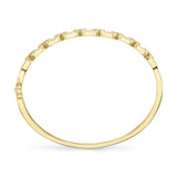 0.44CT 14K Y/G DIAMOND LINK BANGLE