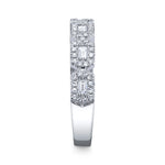 0.46CT 14K W/G DIAMOND BAGUETTE RING