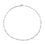 1.36CT 14K W/G DIAMOND PAPER CLIP LINK NECKLACE