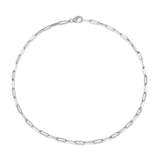 1.36CT 14K W/G DIAMOND PAPER CLIP LINK NECKLACE