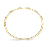 1.19CT 14K Y/G DIAMOND LINK BANGLE