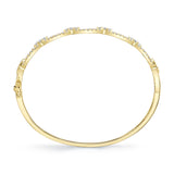 1.19CT 14K Y/G DIAMOND LINK BANGLE