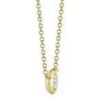 0.20CT 14K Y/G DIAMOND BEZEL NECKLACE