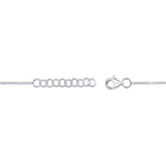 0.07CT 14K W/G DIAMOND LOVE KNOT CIRCLE  BRACELET