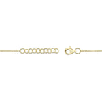 0.07CT 14K Y/G DIAMOND LOVE KNOT CIRCLE  BRACELET