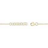 0.07CT 14K Y/G DIAMOND LOVE KNOT CIRCLE  BRACELET