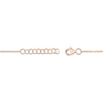 0.07CT 14K R/G DIAMOND LOVE KNOT CIRCLE  BRACELET