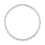 8.72CT 14K W/G DIAMOND PAVE LINK NECKLACE