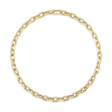8.72CT 14K Y/G DIAMOND PAVE LINK NECKLACE