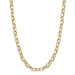 8.72CT 14K Y/G DIAMOND PAVE LINK NECKLACE
