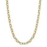 8.72CT 14K Y/G DIAMOND PAVE LINK NECKLACE