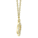 0.08CT 14K Y/G DIAMOND CLOVER NECKLACE