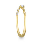 0.12CT 14K Y/G DIAMOND ""X"" RING