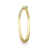 0.12CT 14K Y/G DIAMOND ""X"" RING