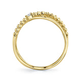 0.12CT 14K Y/G DIAMOND ""X"" RING