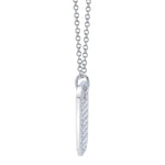 0.90CT 14K W/G DIAMOND DOG TAG NECKLACE