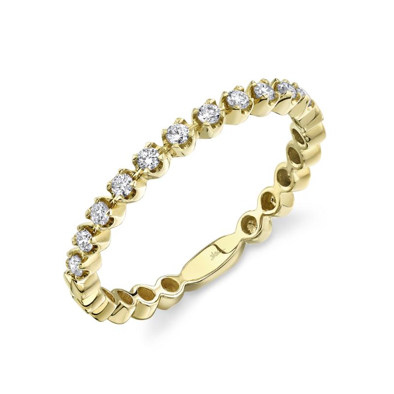 0.18CT 14K Y/G DIAMOND LADYS BAND