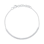 0.31CT 14K W/G DIAMOND CROWN SETTING BRACELET