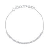 0.31CT 14K W/G DIAMOND CROWN SETTING BRACELET
