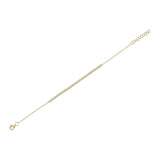0.31CT 14K Y/G DIAMOND CROWN SETTING BRACELET