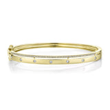 0.34CT 14K Y/G DIAMOND BANGLE