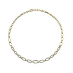 2.53CT 14K Y/G DIAMOND LINK NECKLACE