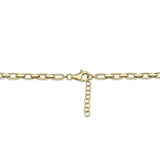 2.53CT 14K Y/G DIAMOND LINK NECKLACE