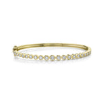 1.07CT 14K Y/G DIAMOND BEZEL BANGLE