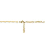 3.53CT 14K Y/G DIAMOND BEZEL TENNIS NECKLACE