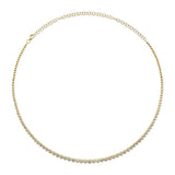 2.00CT 14K Y/G DIAMOND BEZEL TENNIS NECKLACE