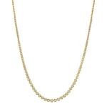 2.00CT 14K Y/G DIAMOND BEZEL TENNIS NECKLACE