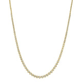 2.00CT 14K Y/G DIAMOND BEZEL TENNIS NECKLACE