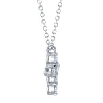 0.25CT 14K W/G DIAMOND CROSS NECKLACE