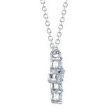 0.25CT 14K W/G DIAMOND CROSS NECKLACE